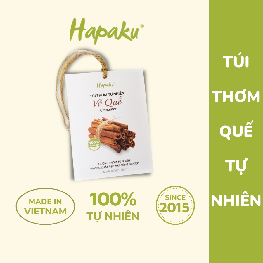 Túi Thơm Hương Quế Treo Tủ Quần Áo 100% Hương Tự Nhiên Hapaku