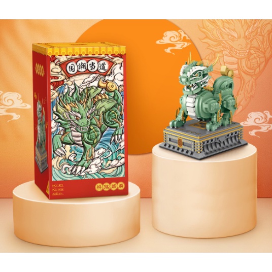 Đồ chơi lắp ráp mô hình Lego kỳ lân , Đồ Chơi Xếp Hình Giáo Dục Trẻ Em Loz 1921 Qilin, dành làm quà tặng,trang trí phòng