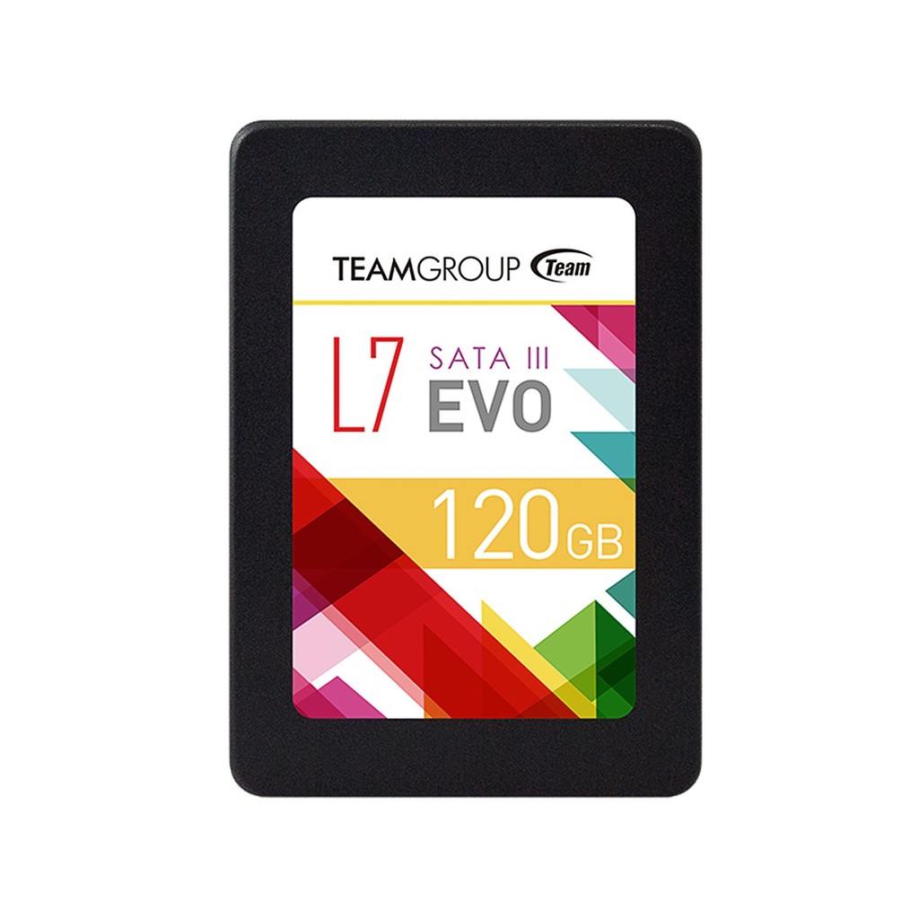 Ổ cứng SSD Team Group L7 EVO 120GB Sata III 2.5" 7mm (Bảo hành 3 năm đổi mới) tặng đèn LED - Hãng phân phối chính thức