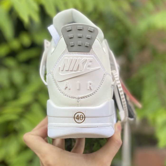 Giày air Jordan 4 trắng Full, Giày thể thao JD4 nam nữ siêu hot Fullboxbill+ tặng dây | BigBuy360 - bigbuy360.vn
