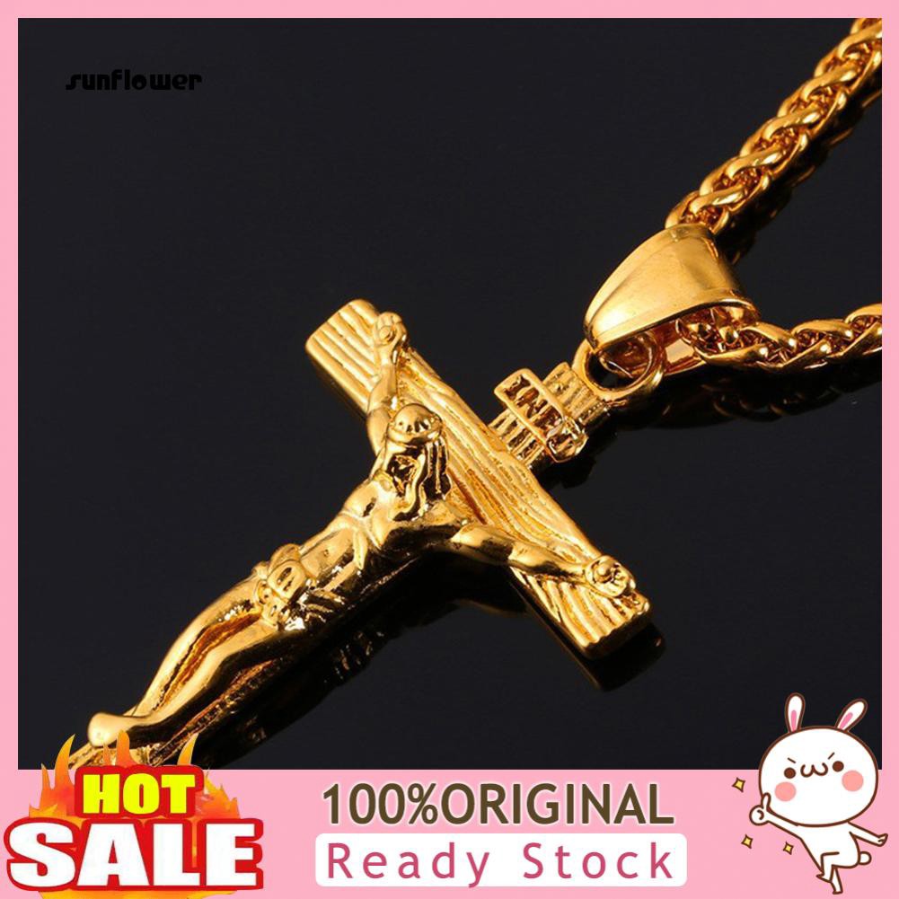 Vòng cổ Mặt Thánh Giá Bằng Thép Không Gỉ Thời Trang Dành Cho Nam