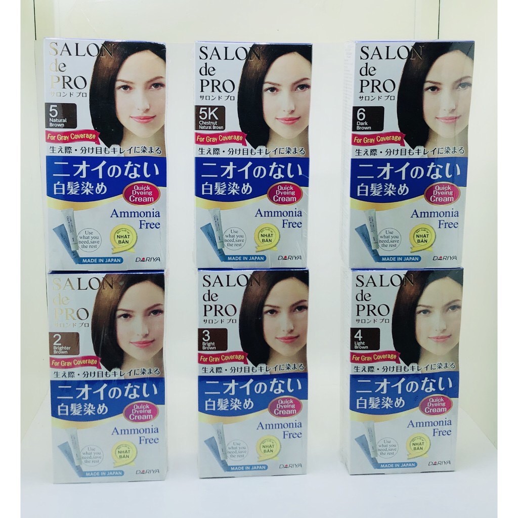 Thuốc Nhuộm Tóc Salon De Pro Nhật Bản số ( 2,3,4,5,5K,6 )