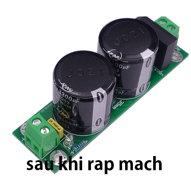 Bo mạch nguồn Audio công suất cao 2 tụ 8A 25x74x73mm