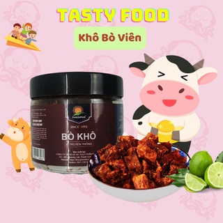 KHÔ BÒ VIÊN Fansipan thượng hạng hộp 200g, khô bò cục ,bò khô đảm bảo vệ sinh an toàn thực phẩm Tasty Food