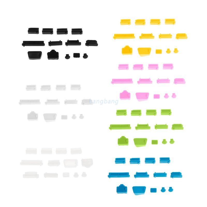 Set 13 nút silicon mềm chống bụi bảo vệ cổng dữ liệu usb cho laptop / máy tính