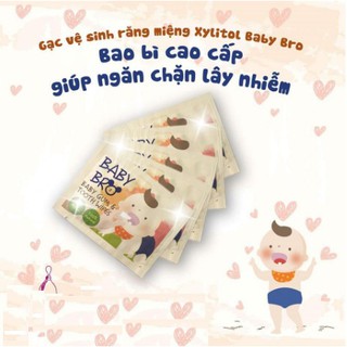 Gạc vệ sinh răng miệng trẻ em baby bro