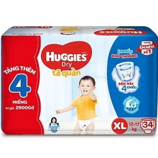 Tã quần Huggies size XL 34 miếng