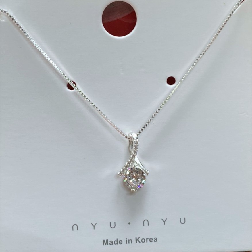 Dây chuyền bạc nữ mặt hình giọt lệ - Trang sức bạc Evasilver