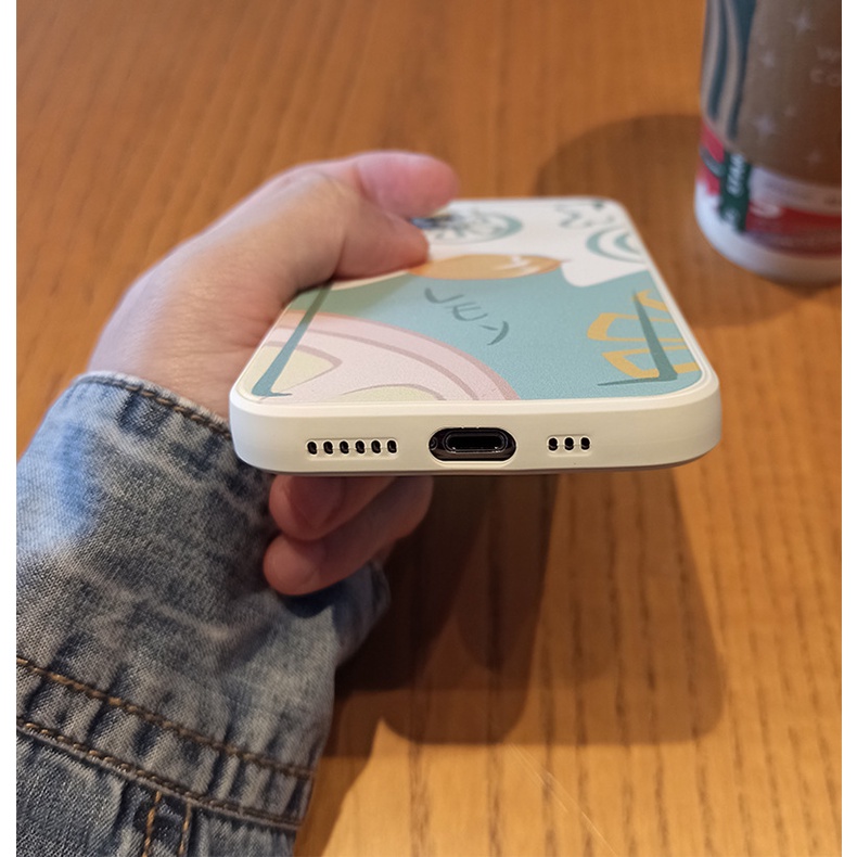 Ốp điện thoại iphone chanh vàng đơn giản viền vuông cho iphone 6/xsmax/xr/11/13promax/7/8/plus/14pro/14plus/12pro