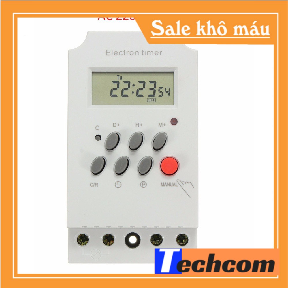 Công tắc hẹn giờ KG316 T-II timer hẹn giờ ổ cắm hẹn giờ bật tắt tự động 17 chương trình