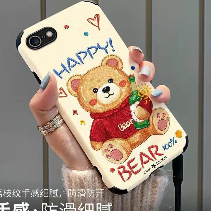 Ốp Điện Thoại Mềm Chống Sốc In Hình Gấu Dễ Thương Cho iphone 11 12 pro max 13 / 6 / 7 / 8plus / X max 14 pro 14 promax
