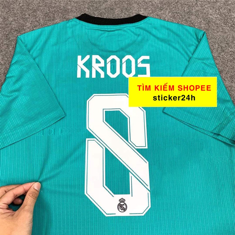 In tên áo bóng đá chuẩn thi đấu dễ dàng tại nhà bằng bàn ủi , bộ tên số đá banh.