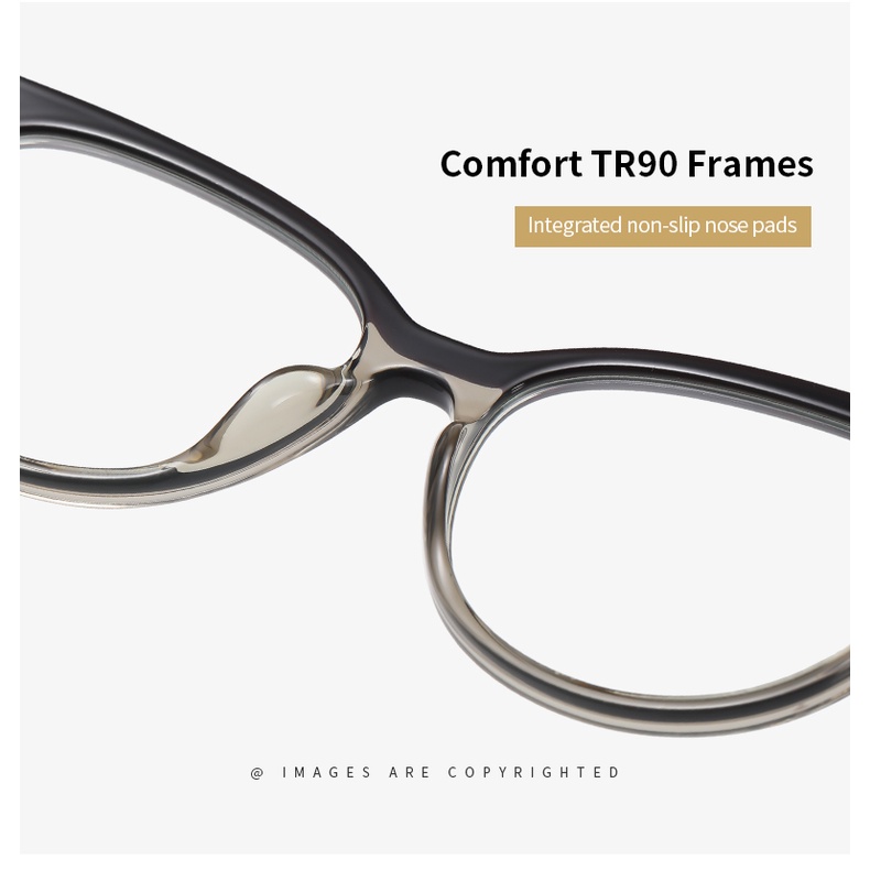 Mắt kính ZELIN TR3518 gọng mắt mèo phong cách Âu Mỹ thời trang