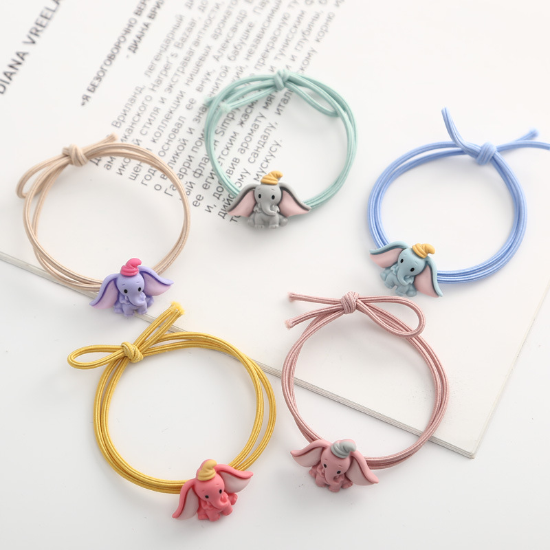 Dây Cột Tóc Co Dãn In Hình Voi Dumbo Jp5