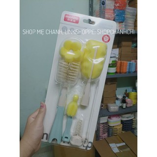 BỘ CỌ RỬA BÌNH SỮA 6 CHI TIẾT (MÚT XỐP)