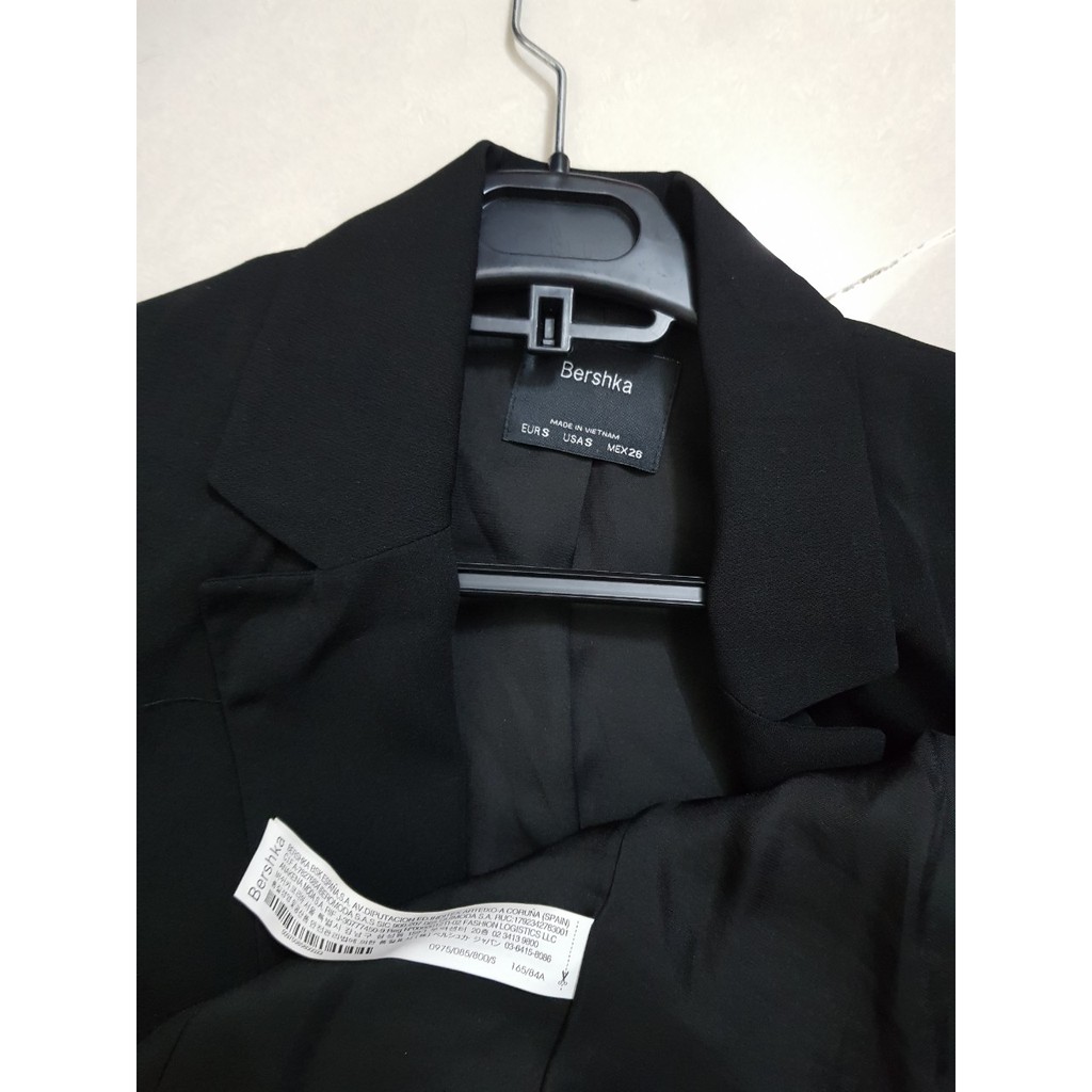 [CÓ VIDEO] Áo khoác vest nữ dáng blazer Bershka màu đen thời trang công sở cao cấp , Fula | BigBuy360 - bigbuy360.vn