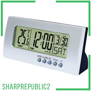 Multifunctional Desktop Clock LED Electronic Alarm Clock Temperature Meter