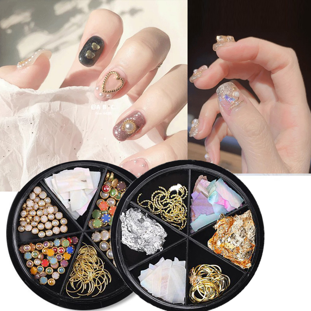 [Hàng mới về] Hộp hạt phụ kiện 3D trang trí móng tay