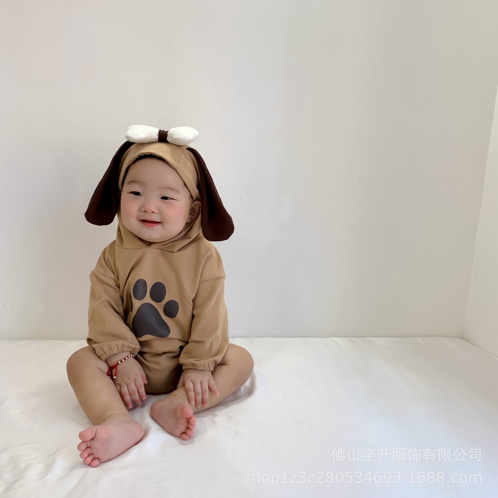 Bộ Đồ Liền Thân Hình Thú Chó Con Bodychip Hóa Trang Cún Đáng Yêu Cuabebe 5-15kg - BDS009