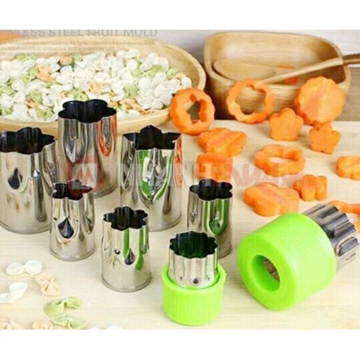 [Hot]-Bộ tạo hình củ quả inox 8 món