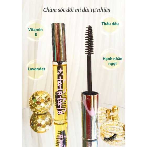 DƯỠNG MI BANJJAK 10ML (Dầu thầu dầu, Vitamin E, Hạnh nhân, Lavender)