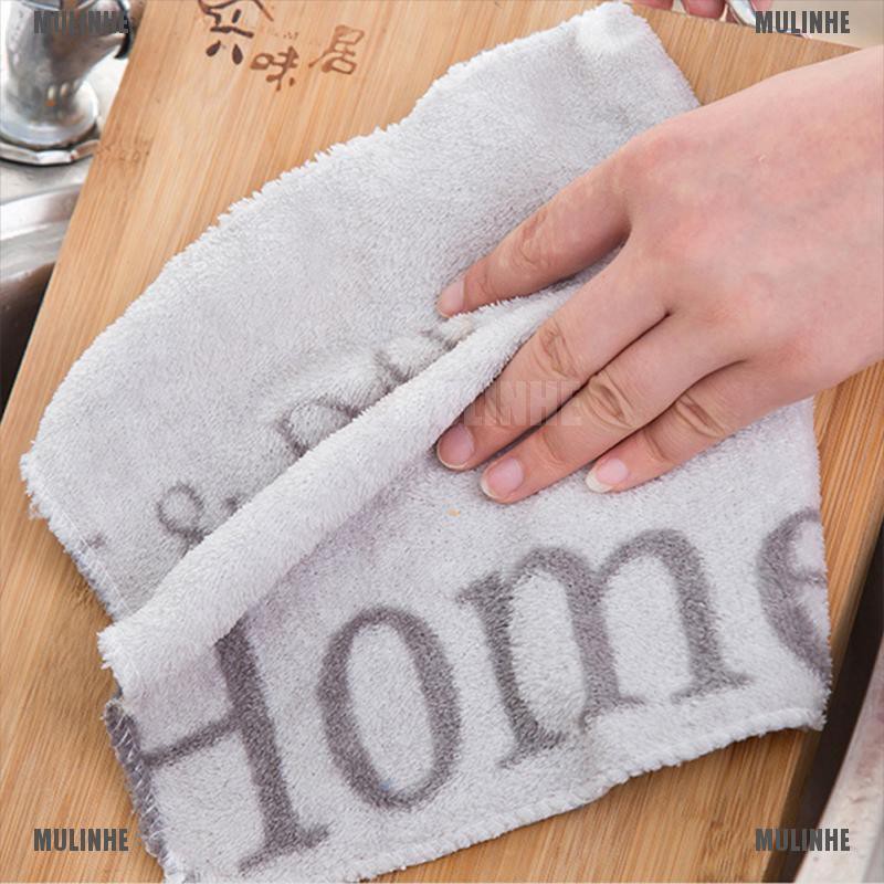 Khăn Lau Chén Dĩa Bằng Sợi Microfiber Mềm Mại Thấm Hút Mạnh Dành Cho Nhà Bếp