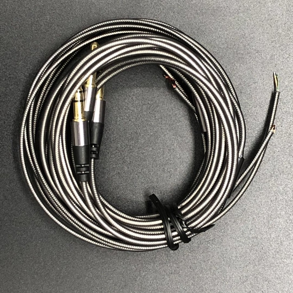 Bộ 2 dây cáp tai nghe 1.3M 18 lõi hợp kim nhôm tự làm