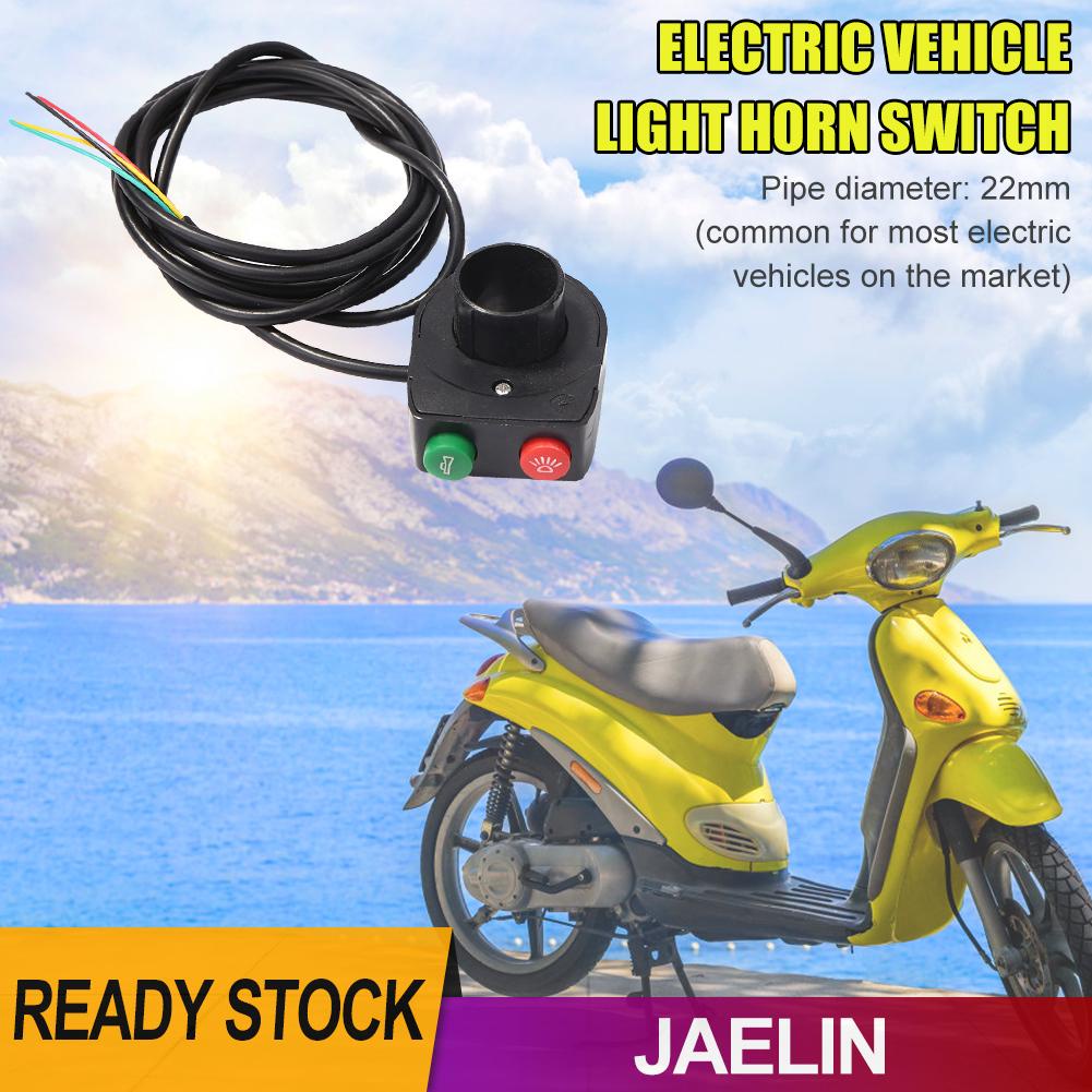 Công tắc đèn pha/ còi xe đạp điện 2 trong 1 chuyên dụng tiện lợi