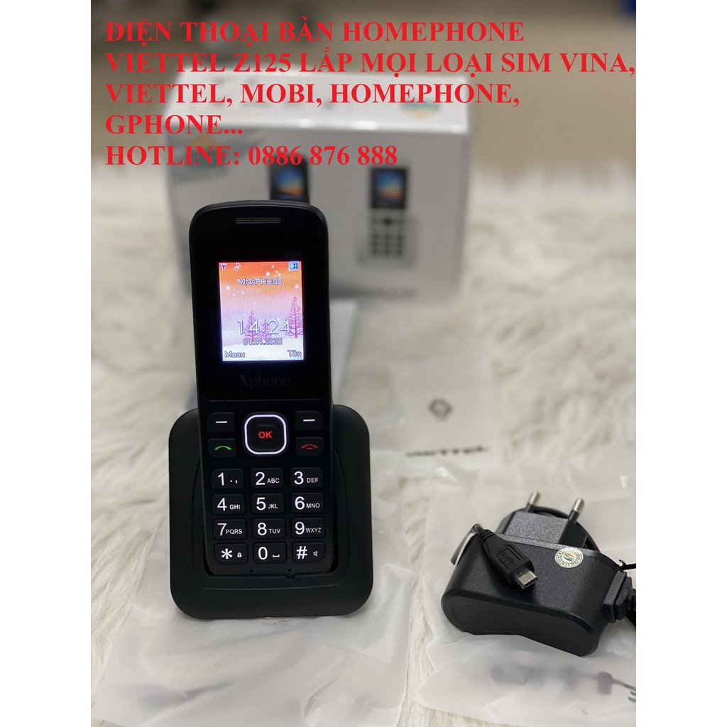 HomePhone X1205 ❤️ Điện Thoại Bàn Cầm Tay HomePhone Viettel Lắp Mọi Loại Sim | BigBuy360 - bigbuy360.vn