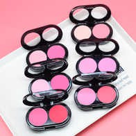 Hộp phấn má hồng 2 ô Lameila kèm chổi tiện lợi(hộp màu đen) | BigBuy360 - bigbuy360.vn