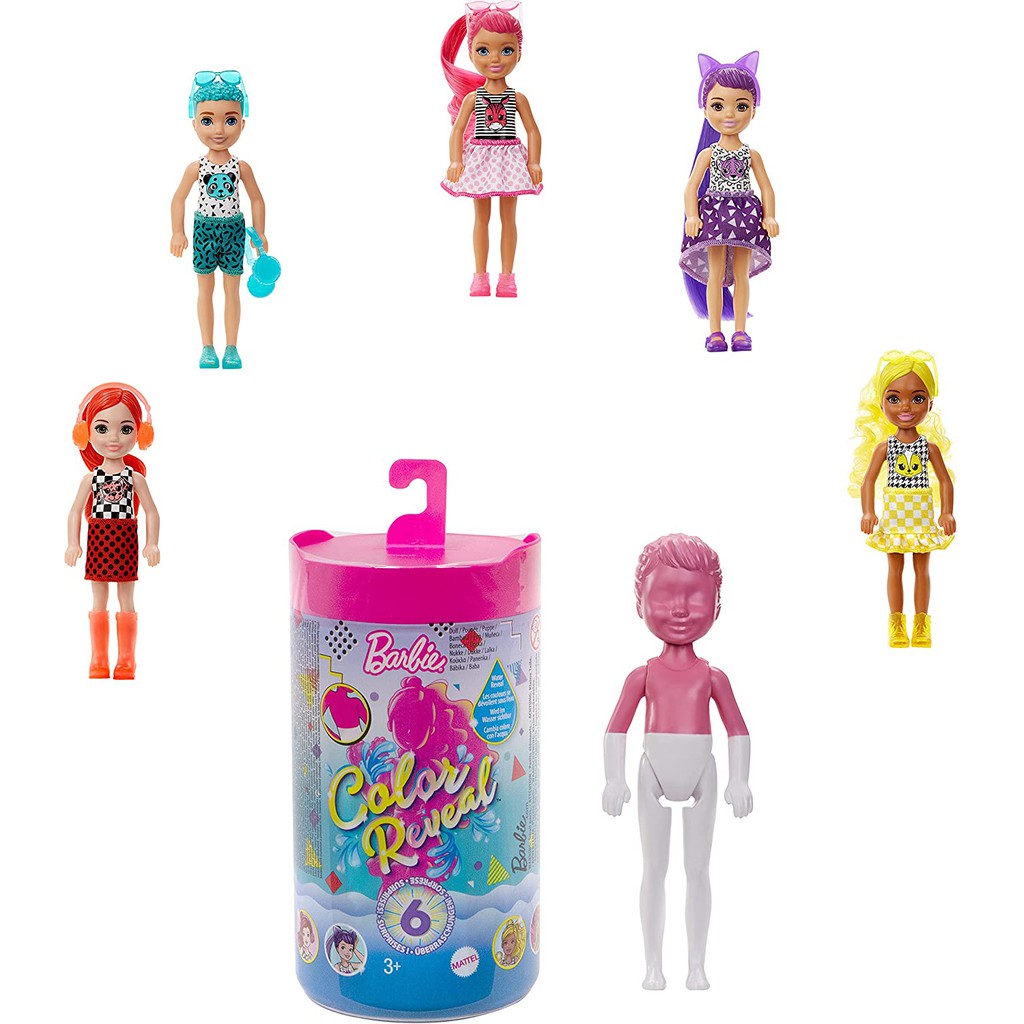 ĐỒ CHƠI BARBIE - Búp bê đổi màu Chelsea - Phiên bản Color Block - MÃ SP GWC60