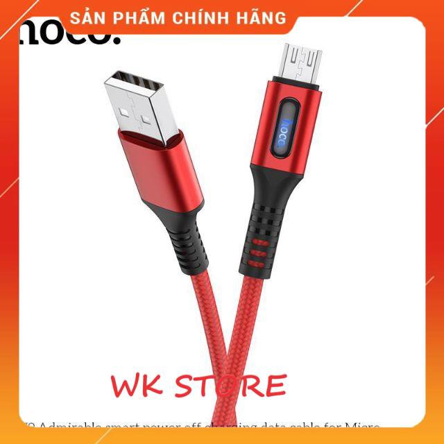 Cáp sạc hoco u79 tự ngắt thông minh cho iphone,type c,micro,BH 1 năm