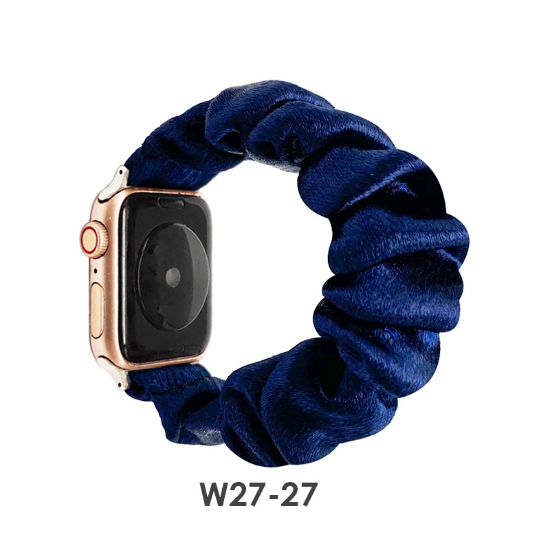 Dây Đeo Đồng Hồ Bằng Nylon Sáng Co Giãn Cho Apple watch 41mm 45mm 38mm 42mm 40mm 44mm series 6 5 4 3 SE