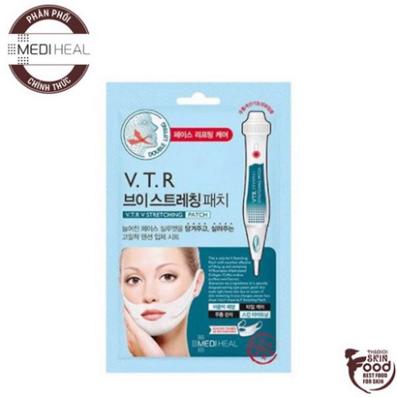 Mặt Nạ Nâng Cơ, Giảm Mỡ Thừa Tạo Hình V-Line Mediheal V.T.R Stretching Patch 20ml E2