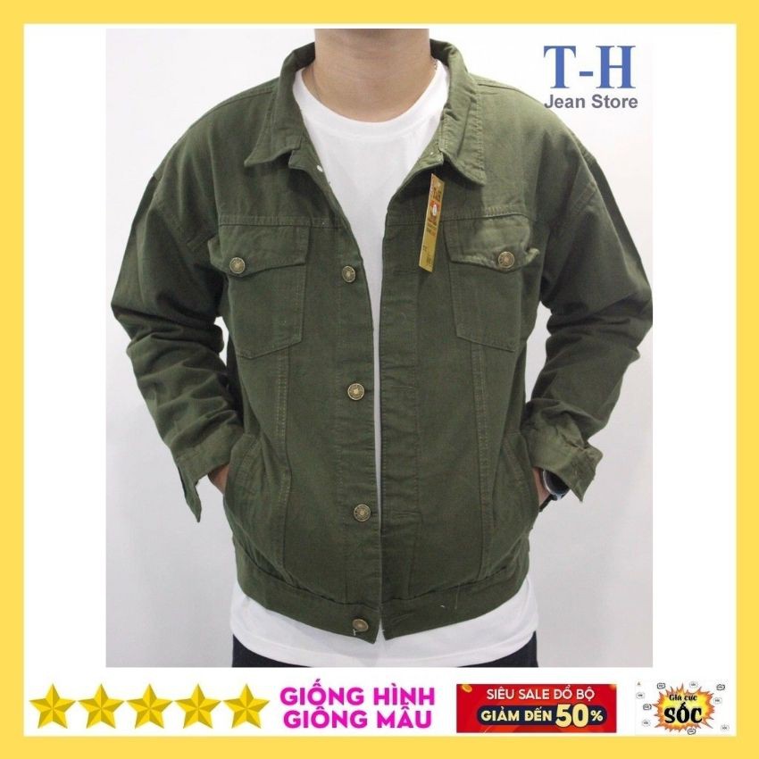 Áo khoác nam,chất vải kaki jean,cá tính trẻ trung năng động,NUCA 017 | BigBuy360 - bigbuy360.vn