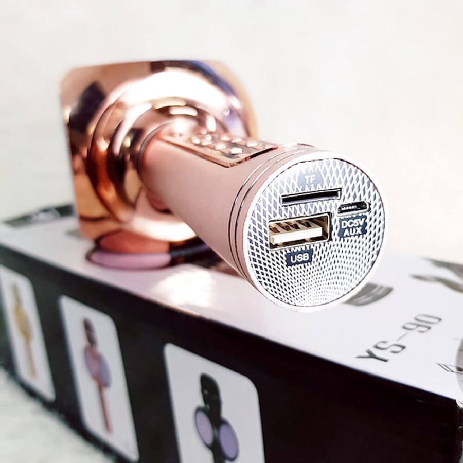 Mic karaoke bluetooth YS90 chính hãng hay BH 12 tháng