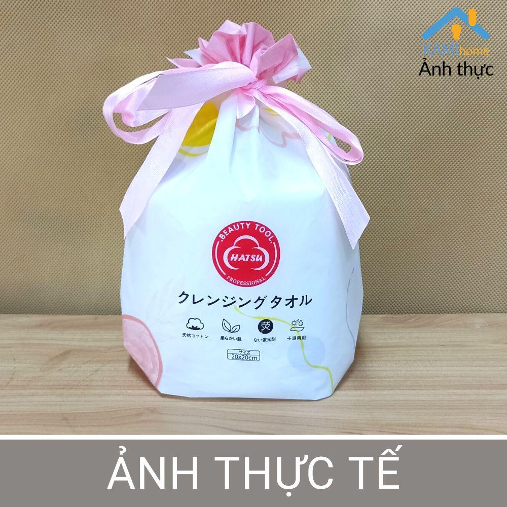 Khăn mặt đa năng vải không dệt dùng 1 lần dạng Cuộn 40 khăn thuận tiện đi du lịch mã 70057