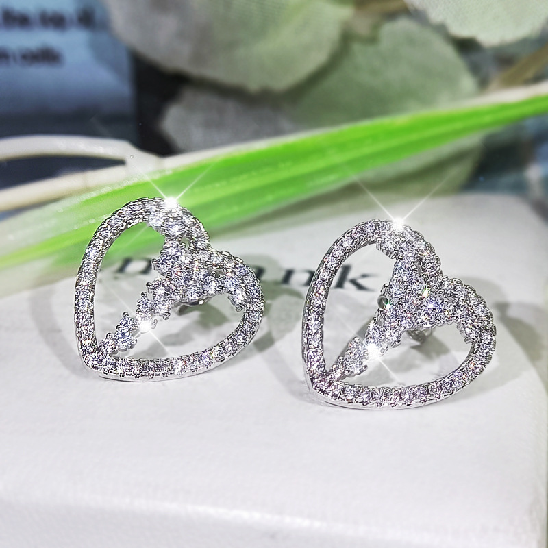 Bộ vòng cổ + Nhẫn + Bông Tai 5286 3 Mảnh Đính Đá Zircon