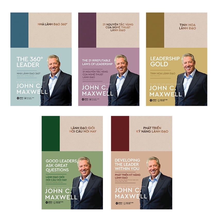 Sách - Lãnh Đạo Phong Cách John C. Maxwell ( Bộ 5 cuốn tặng boxset)