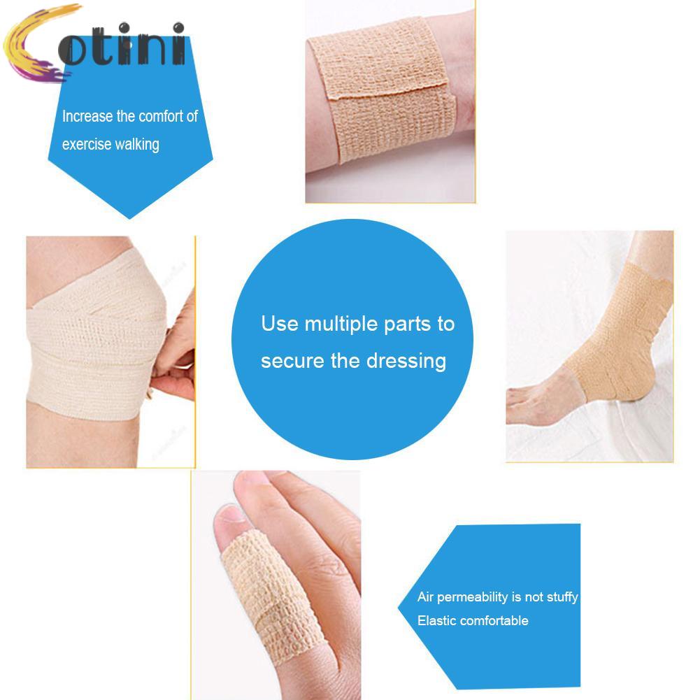Cuộn băng gạc co giãn thoáng khí tự dính chăm sóc sức khỏe tiện lợi