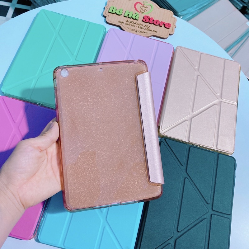 Bao da iPad Gập Tam Giác Silicon nhiều màu Ốp iPad 10.2/10.5/ Pro 10.5/ Pro 9.7/ Gen 5/6/7/8/9. Mini 5/4/3/2/1. iP 2/3/4