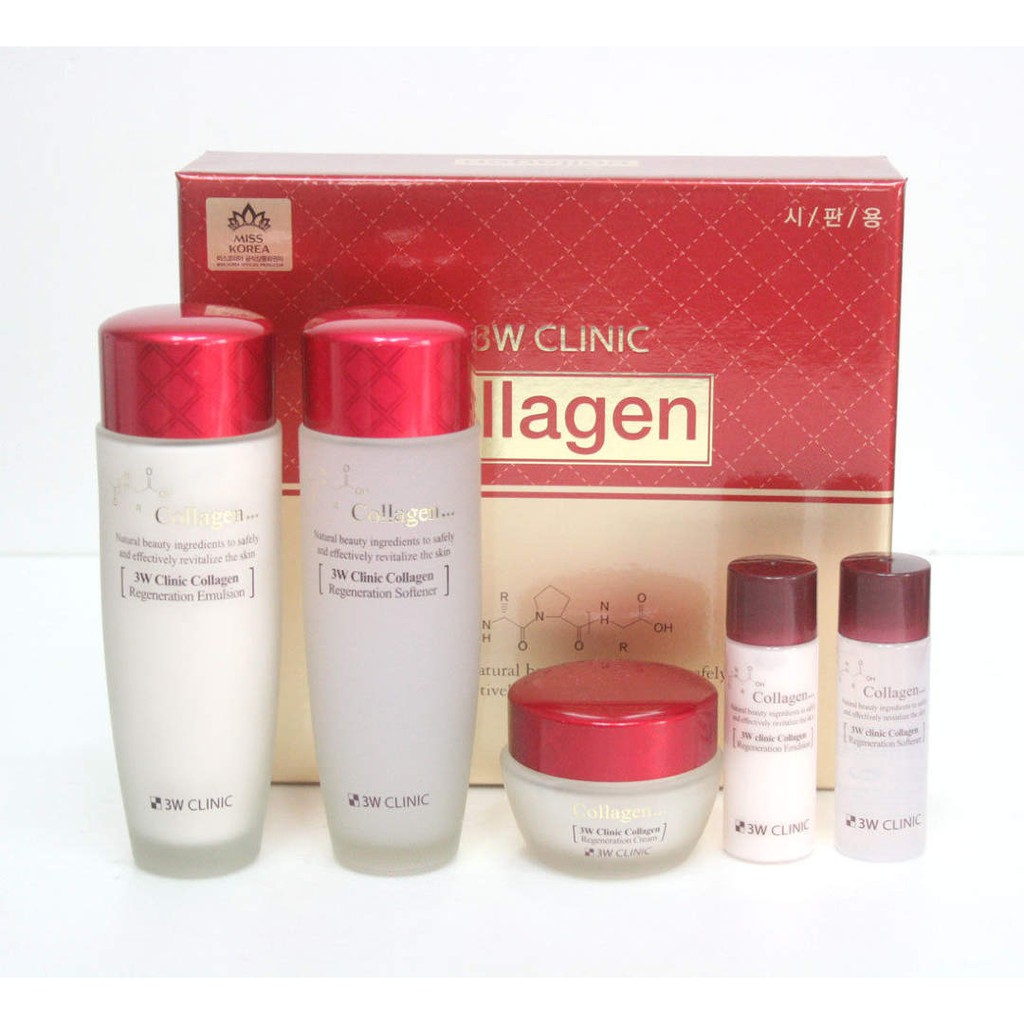 Set dưỡng da 3W Clinic Collagen White Skin Care-[COCOLUX]