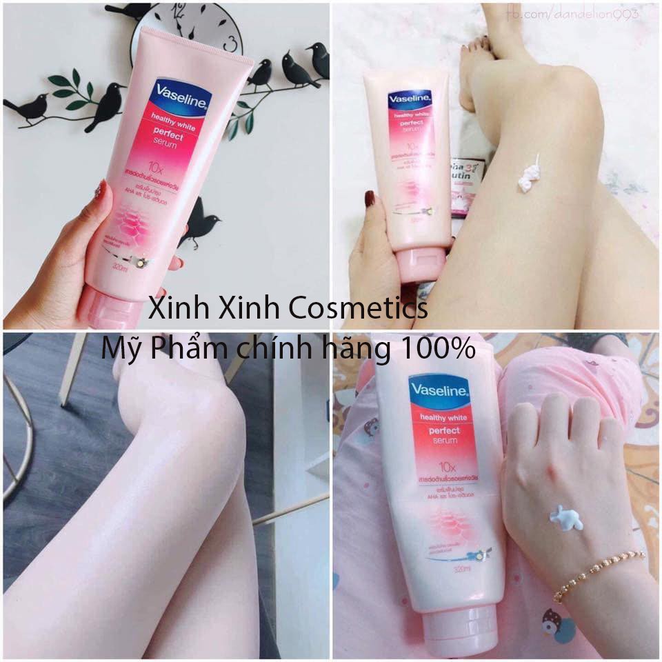 (NHẬP MÃ XINHT06 GIẢM 30K) Sữa Dưỡng Thể Trắng Da VASELINE 50X SPF 50+ CHÍNH HÃNG THÁI LAN 320ml