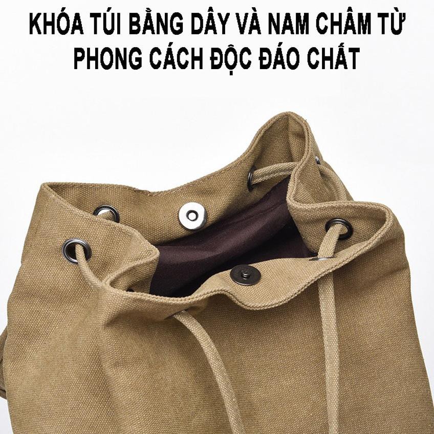 [FreeShip-Hàng Siêu Cấp] Balo nam vải bố Cao Cấp đi làm đi du lịch chứa laptop 15,6 inch-Balo nữ canvas