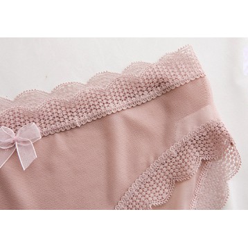 Quần lót cotton thoáng khí, dễ thương, viền cách điệu | BigBuy360 - bigbuy360.vn