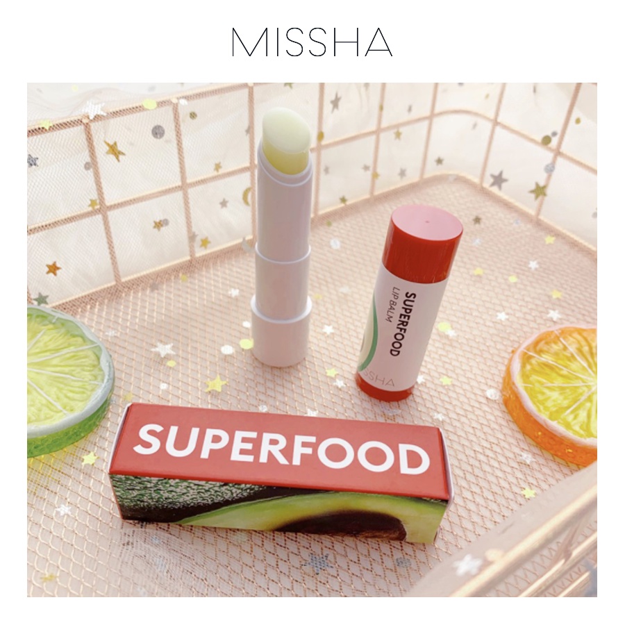 Son Dưỡng Môi Missha Superfood Avocado Lip Balm 3.2g 4.9