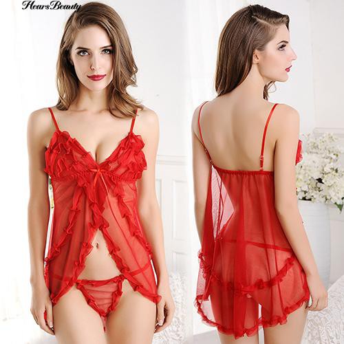 Đồ ngủ Babydoll xuyên thấu và quần lót nữ gợi cảm | BigBuy360 - bigbuy360.vn
