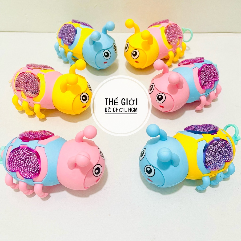 [ĐẸP-CLIP THẬT] Đồ chơi trẻ em ong rút dây chạy cót sáng đèn rất đẹp dành cho bé thích mô hình xe chạy bằng dây cót
