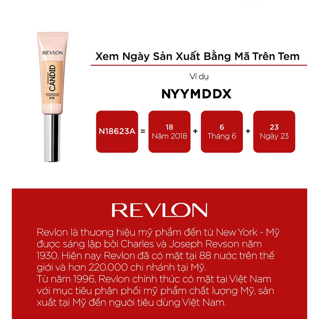 Kem che khuyết điểm chuyên nghiệp Revlon PhotoReady Candid 10ml