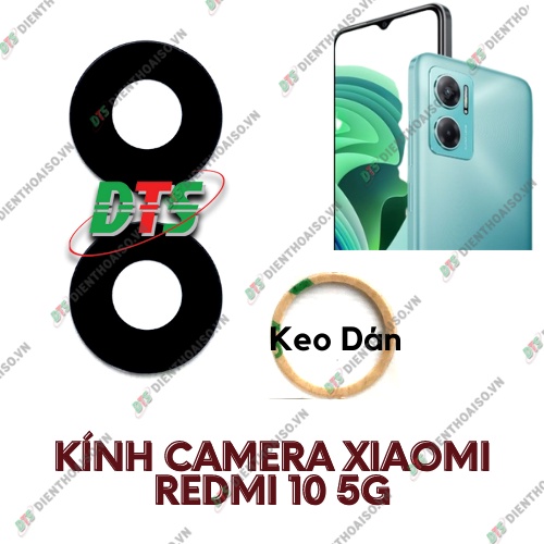 Kính camera thay thế xiaomi Redmi 10 5g kèm keo dán